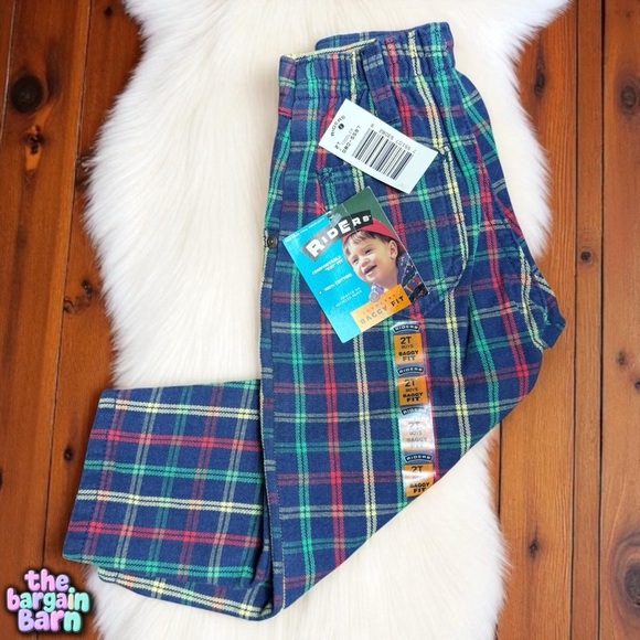 Lee Other - Lee Riders NWT 90s Vintage Boys Plaid Deadstock Retro Baggy Jeans *RARE* (2T)